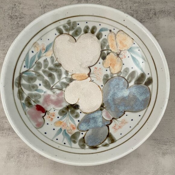 Vintage Highland Stoneware Scotland Hand Painted Floral 11.5" Serving Bowl - Picture 3 of 9